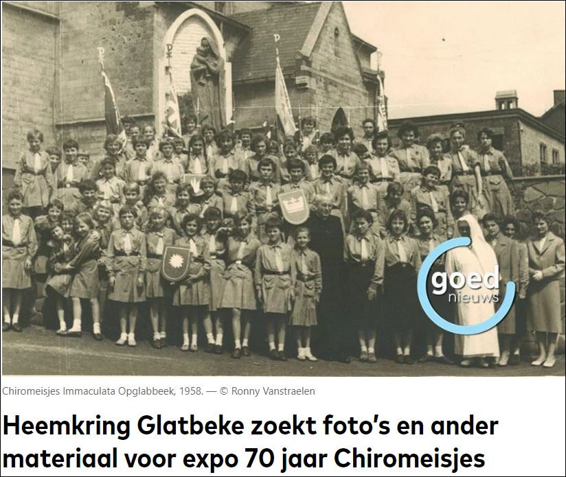 Oproep i.v.m. "70 jaar Chiromeisjes" deel 1