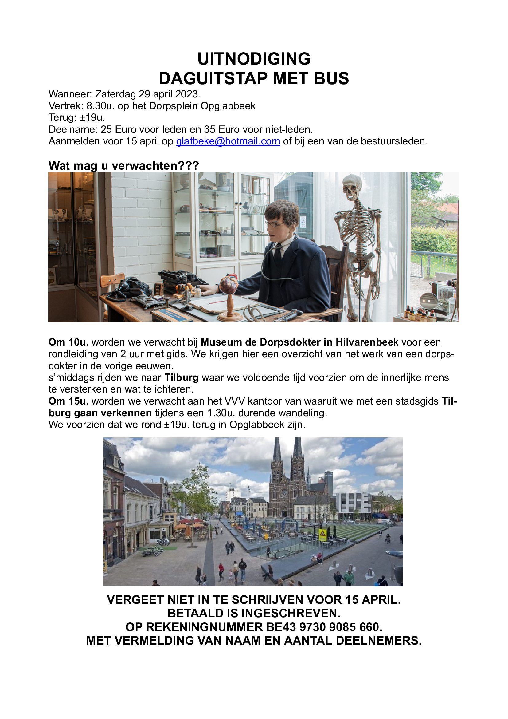 Voorjaarsuitstap naar Nederland op 29-04-2023
